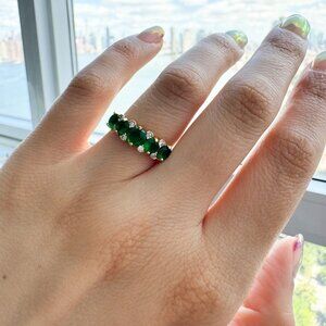 Lab Emerald Rings with Circonia by Bichota